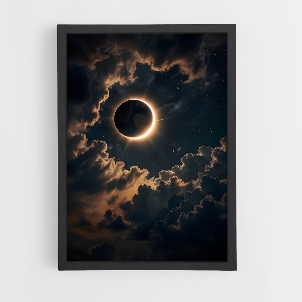 Poster Éclipse Solaire – affiche Univers (vue 2)
